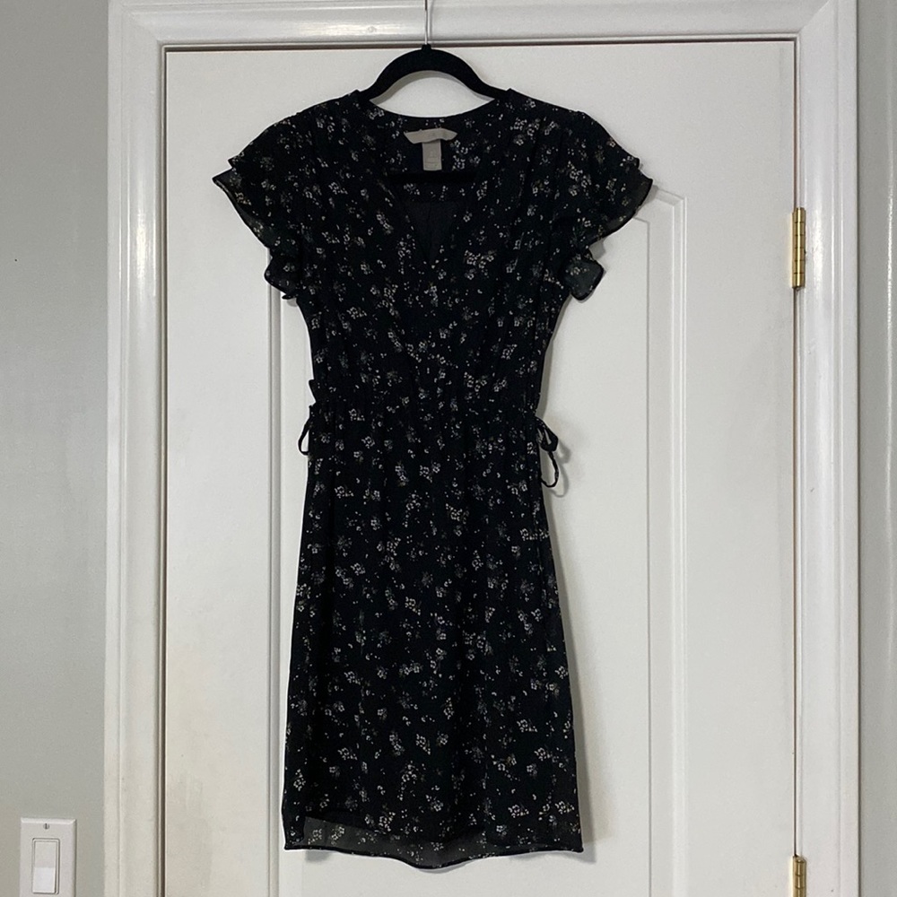 h and m floral dress